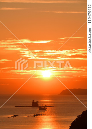 Kujuku島的晚上風景 119479412