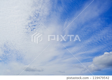 Autumn sky scaly clouds 119479542