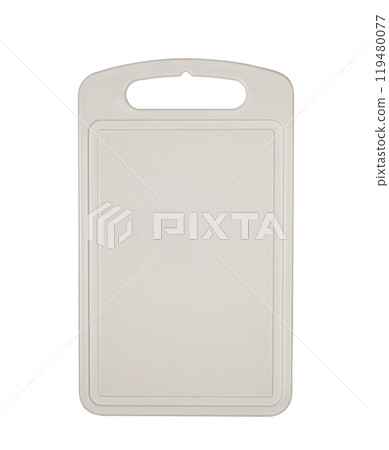 Chopping plastic cutting board on white background. cutting board utensil 119480077