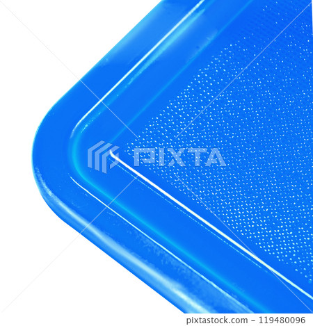 Chopping plastic cutting board corner white background. cutting board utensil 119480096