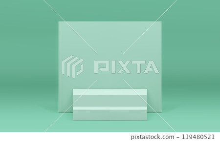 Light green 3d podium pedestal staircase with wall background realistic vector illustration Light green 3d podium pedestal staircase with wall background realistic vector illustration 119480521
