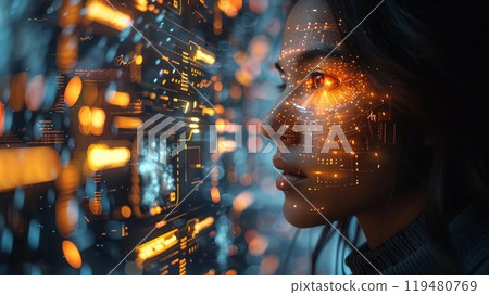 AI near future cyber digital space AI near future cyber digital space 119480769