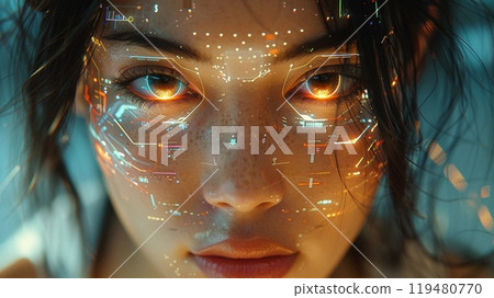 AI near future cyber digital space 119480770