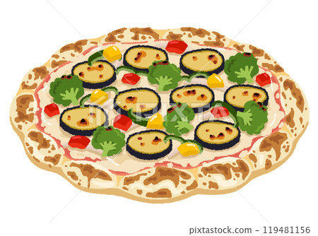 Ortolana Pizza illustration Ortolana Pizza illustration 119481156