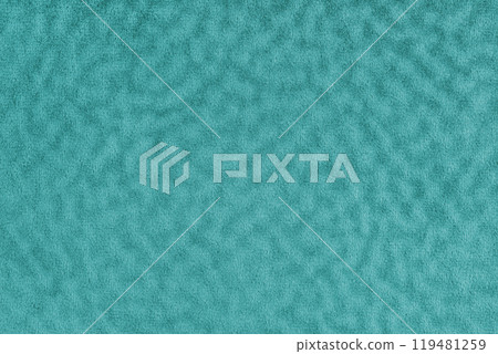 Faux fur texture with wavy effect, fluffy velours turquoise fabric or cloth, upholstery textile Faux fur texture with wavy effect, fluffy velours turquoise fabric or cloth, upholstery textile 119481259