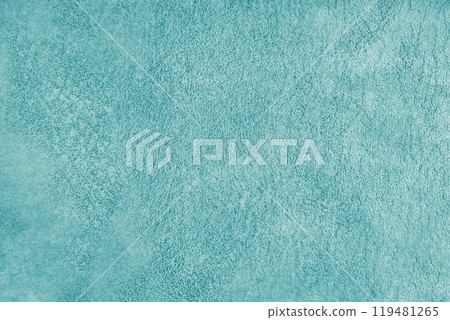 Turquoise suede leather texture with embossed pattern background, fleecy cloth texutre macro Turquoise suede leather texture with embossed pattern background, fleecy cloth texutre macro 119481265