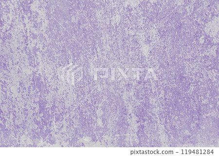 White and purple colored messy stucco, plaster texture background close up 119481284