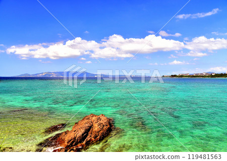View of Nago City to Halekulani Okinawa/Kibougaoka from Yasufuso (Onna Village, Okinawa Prefecture) [2024.10] 119481563