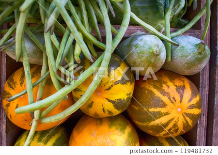 Indian vegetable market Indian vegetable market 119481732