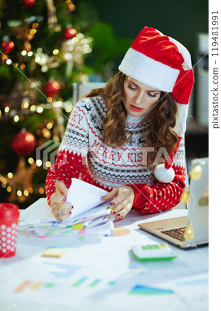 stylish small business owner woman working 119481991