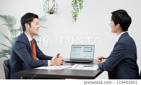 Businessmen having a meeting Businessmen having a meeting 119482601