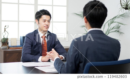Businessmen having a meeting Businessmen having a meeting 119482603