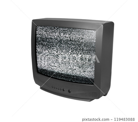 Old analog TV. Retro technology concept Old analog TV. Retro technology concept 119483088