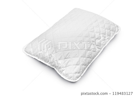 White hypoallergenic pillow 119483127
