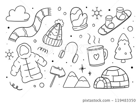 Winter season. Merry Christmas. illustration vector Winter season. Merry Christmas. illustration vector 119483350