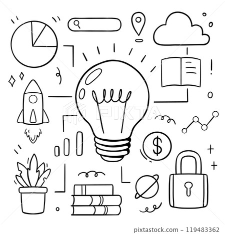 Creative doodle concept. Vector illustration Creative doodle concept. Vector illustration 119483362