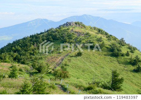 從湯之丸山看到的湯之丸山北峰、貓岳、什葉派山 119483397
