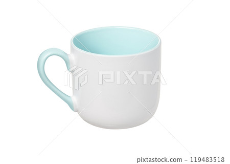 Clean light cup isolated on white background 119483518