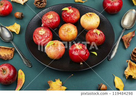 Delicious Baked Autumn Apples. Delicious Baked Autumn Apples. 119484298
