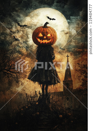 Halloween mystery concept, Generative AI 119484777