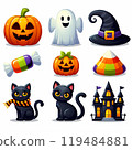 set of halloween witch icons 119484881