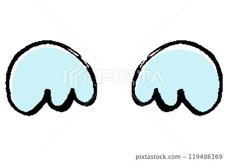 Brush stroke angel wings illustration Brush stroke angel wings illustration 119486169