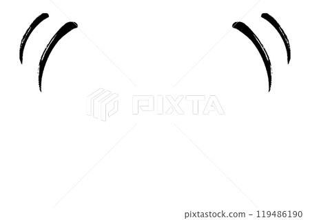 Illustration with brush strokes 119486190