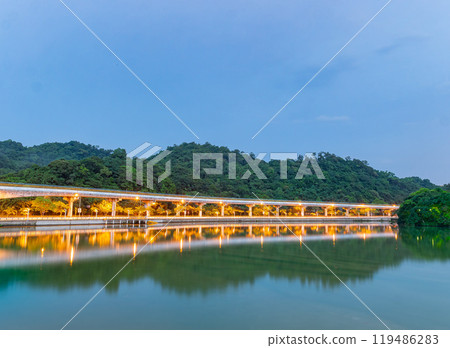 Beautiful landscape of the Dahu Park Beautiful landscape of the Dahu Park 119486283