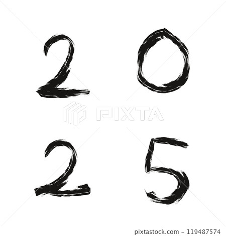 僅用手寫墨水繪製的數字 2 僅用手寫墨水繪製的數字 2 119487574