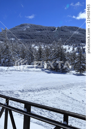Scenery of Kitayokodake in midwinter (Kitayatsugatake Ropeway summit station) Scenery of Kitayokodake in midwinter (Kitayatsugatake Ropeway summit station) 119488465