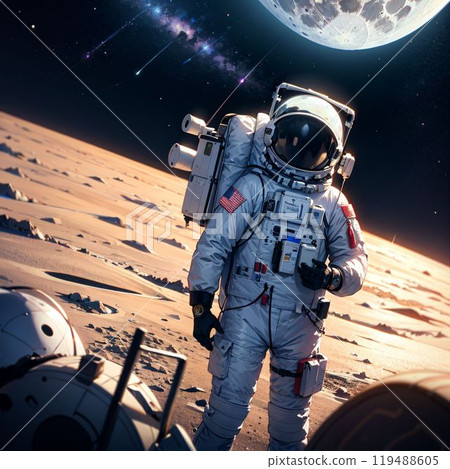Photographing an astronaut 119488605