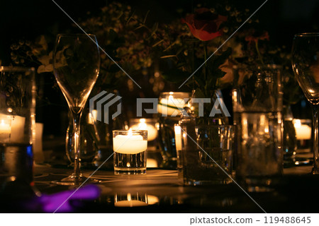 Christmas Eve table decoration Christmas Eve table decoration 119488645