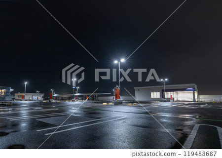 Night parking lot Night parking lot 119488687