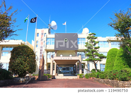 A view of Oguchi Town Hall, Oguchi Town, Niwa County, Aichi Prefecture 119490750