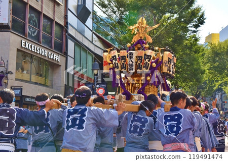 東京澀谷金王八幡宮年祭的晴空 119491474