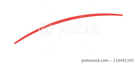 A single roughly drawn red line - A simple and stylish underline design A single roughly drawn red line - A simple and stylish underline design 119492105