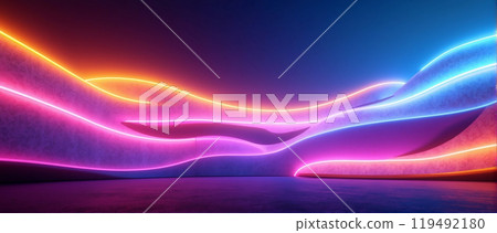 A symphony of color and light - Harmony of gradation and abstract expression 119492180