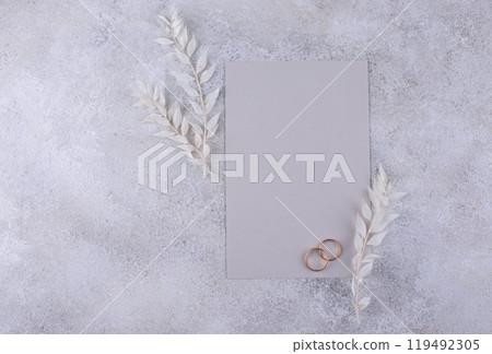 Wedding invitation card. Save the date concept Wedding invitation card. Save the date concept 119492305