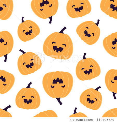 halloween happy pumpkin pattern halloween happy pumpkin pattern 119493729