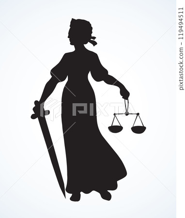 Symbol of justice. Vector drawing Symbol of justice. Vector drawing 119494511