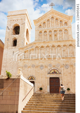 View of the Cathedral of Santa Maria in Cagliari 119495641