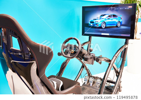 Racing simulator and monitor 119495878