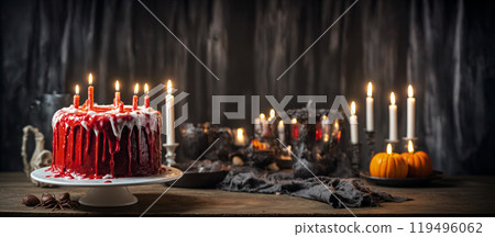 cake, halloween, candle 119496062