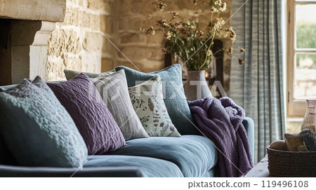 Autumn cottage, country house interior design and home decor, decoration accessories and furniture, English countryside style idea Autumn cottage, country house interior design and home decor, decoration accessories and furniture, English countryside style idea 119496108