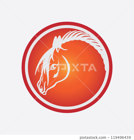 Horse Logo Template Vector icon 119496439