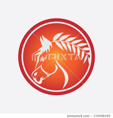 Horse Logo Template Vector icon 119496440