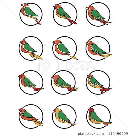 Collection of bird logos 119496909