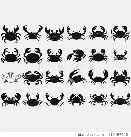 collection of crab logos 119497440