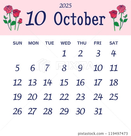 Calendar for October 2025 starting on Sunday Calendar for October 2025 starting on Sunday 119497473