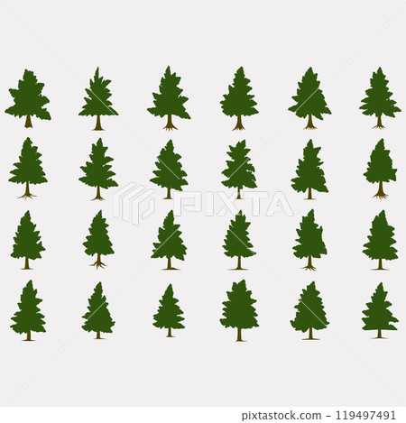 vector images of pine trees vector images of pine trees 119497491
